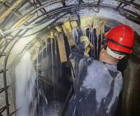 九真镇大坝堵漏