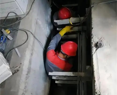 九真镇电缆沟堵漏